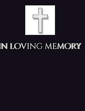 portada In Loving Memory Funeral Blank Page Guest Book (in English)