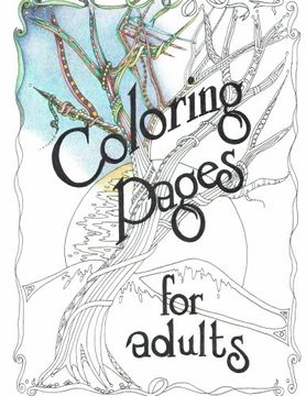 portada Adult Coloring Book, Trees: Artist Drawn Original Artwork