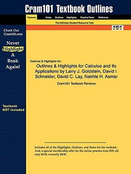 portada outlines & highlights for calculus and its applications by larry j. goldstein