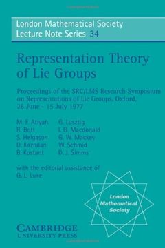 portada Representation Theory of lie Groups Paperback (London Mathematical Society Lecture Note Series) (en Inglés)