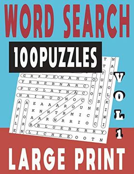 portada Word Search Large Print 100 Puzzles vol 1 (Word Search Large Print Puzzles) (en Inglés)
