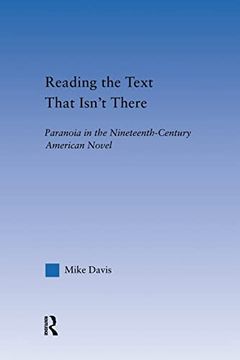 portada Reading the Text That Isn't There: Paranoia in the Nineteenth-Century Novel (in English)
