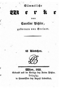 portada Sämmtliche Werke (in German)