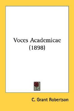 portada voces academicae (1898) (en Inglés)
