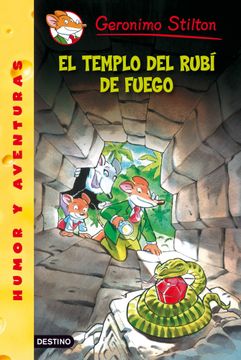 portada Geronimo Stilton 48: el templo del rubí de fuego (in Spanish)