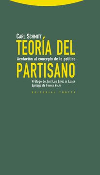 portada Teoría del Partisano: Acotación al Concepto de lo Político (in Spanish)