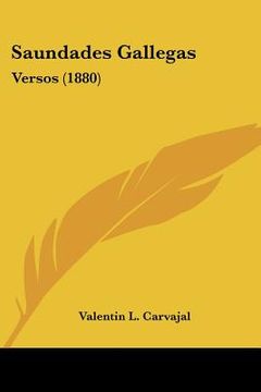 portada saundades gallegas: versos (1880) (en Inglés)