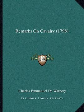 portada remarks on cavalry (1798)