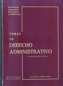 portada Temas de Derecho Administrativo