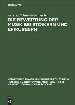 portada Die Bewertung der Musik bei Stoikern und Epikureern (en Alemán)