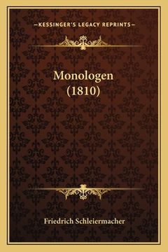 portada Monologen (1810) (in German)