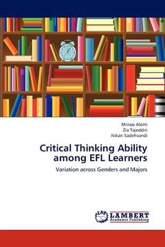 portada critical thinking ability among efl learners (en Inglés)