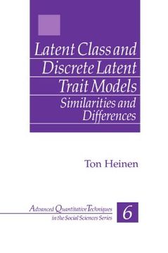 portada latent class and discrete latent trait models: similarities and differences (in English)