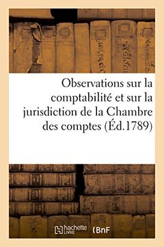 portada Observations sur la comptabilité et sur la jurisdiction de la Chambre des comptes (Sciences Sociales)