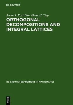 portada orthogonal decompositions and integral lattices (in English)