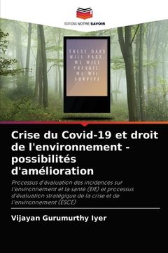 portada Crise du Covid-19 et droit de l'environnement - possibilités d'amélioration
