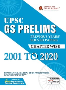 portada UPSC GS Prelims Previous years solved paper chapter wise 2001 to 2020 (en Inglés)
