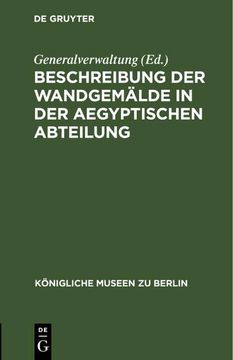 portada Beschreibung der Wandgemälde in der Aegyptischen Abteilung (in German)