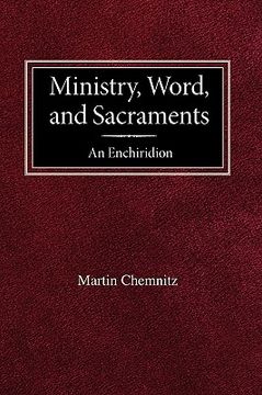 portada ministry, word, and sacraments an enchiridion (en Inglés)