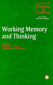 portada working memory and thinking: current issues in thinking and reasoning