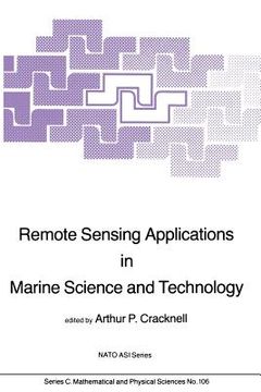 portada Remote Sensing Applications in Marine Science and Technology (en Inglés)