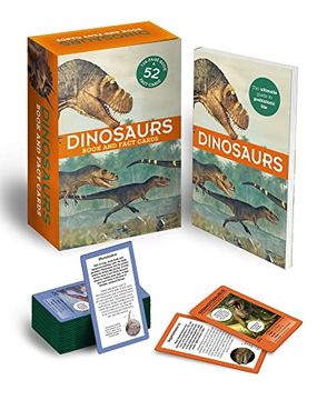 portada Dinosaurs: Book and Fact Cards: 128-Page Book & 52 Fact Cards (en Inglés)