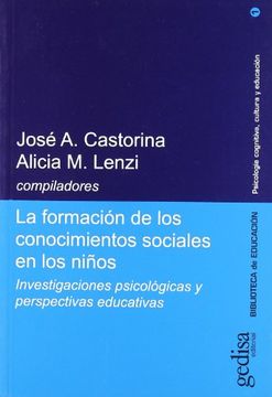 portada Formacion de Los Conocimientos Sociales En Ninos (Spanish Edition) (in Spanish)
