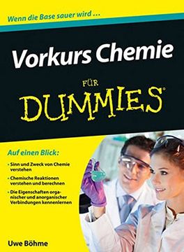 portada Vorkurs Chemie für Dummies (en Alemán)