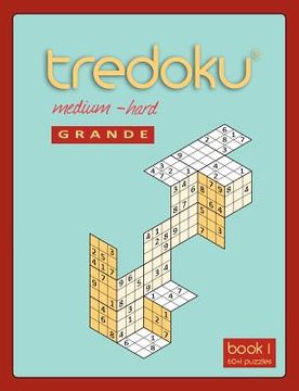 portada Tredoku Medium Hard Grande Book 1 (en Inglés)