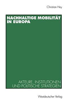 portada Nachhaltige Mobilität in Europa: Akteure, Institutionen und Politische Strategien (en Alemán)