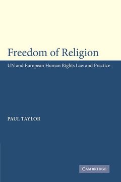 portada Freedom of Religion: Un and European Human Rights law and Practice 