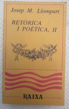 portada Retòrica i Poètica, 2 (in Catalá)