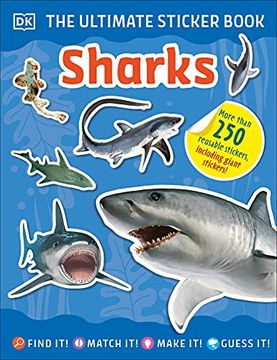 portada The Ultimate Sticker Book Sharks (en Inglés)
