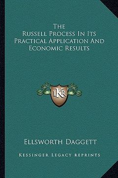 portada the russell process in its practical application and economic results (en Inglés)