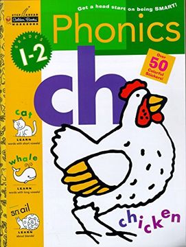 portada Phonics: Grades 1-2 [With Stickers] (Golden Step Ahead Workbook) 