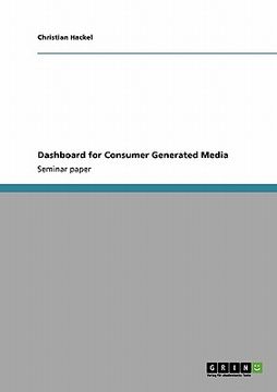 portada dashboard for consumer generated media (en Inglés)