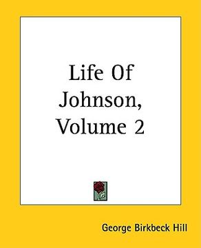 portada life of johnson, volume 2 (in English)