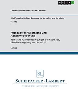 portada Rückgabe der Mietsache und Abnahmebegehung (German Edition)
