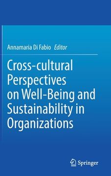 portada Cross-Cultural Perspectives on Well-Being and Sustainability in Organizations (in English)