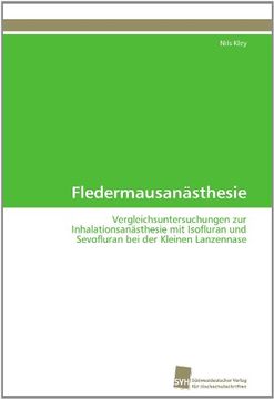 portada Fledermausanästhesie (en Alemán)