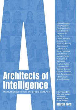portada Architects of Intelligence: The Truth About ai From the People Building it (in English)