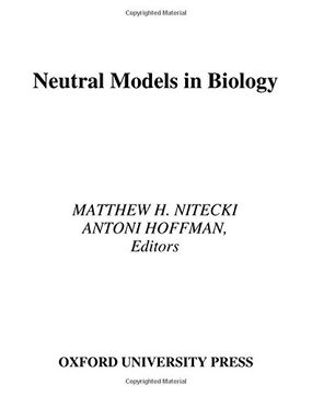 portada Neutral Models in Biology (en Inglés)