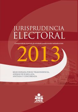 portada JURISPRUDENCIA ELECTORAL 2013
