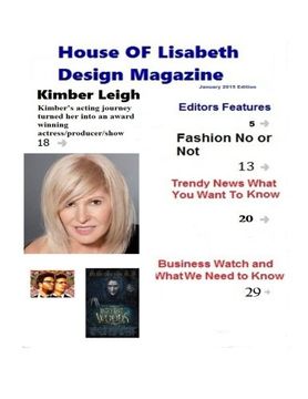 portada House of Lisabeth Design Magazine: January 2015 Edition: Volume 3 (House of Lisabeth Design Magazime)