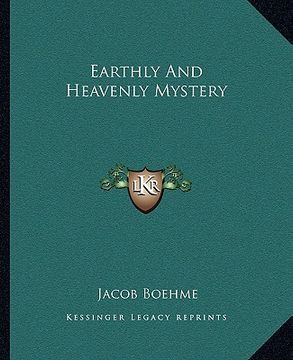 portada earthly and heavenly mystery (in English)