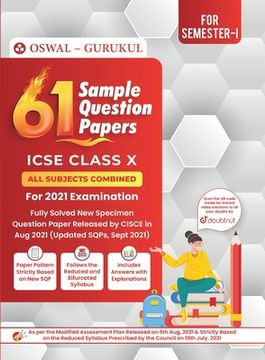 portada 61 Sample Question Papers: ICSE Class 10 for 2022 Examination
