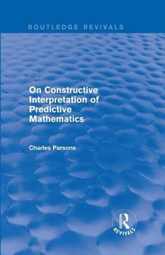 portada On Constructive Interpretation of Predictive Mathematics (1990) (in English)