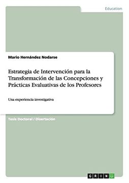 portada Estrategia de Intervención Para la Transformación de las Concepciones y Prácticas Evaluativas de los Profesores