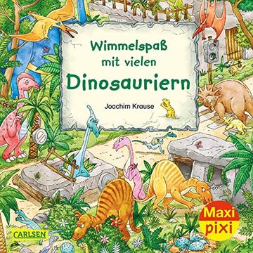 portada Maxi Pixi 337: Ve 5 Wimmelspaß mit Vielen Dinosauriern (5 Exemplare)