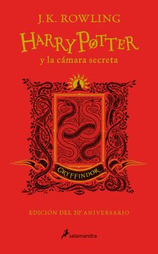 portada Harry Potter y la cámara secreta (edición Gryffindor del 20º aniversario) (Harry Potter 2)